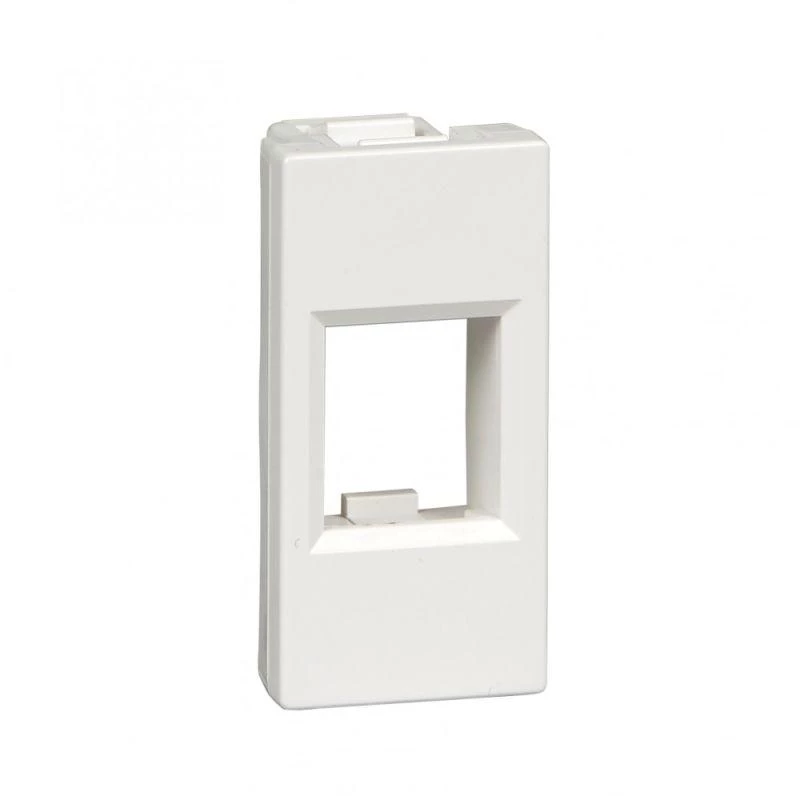 Systeme Electric Накладка 1мод. W45 для RJ АМР 45х22 бел. RAL9003 SE RIN-145-B