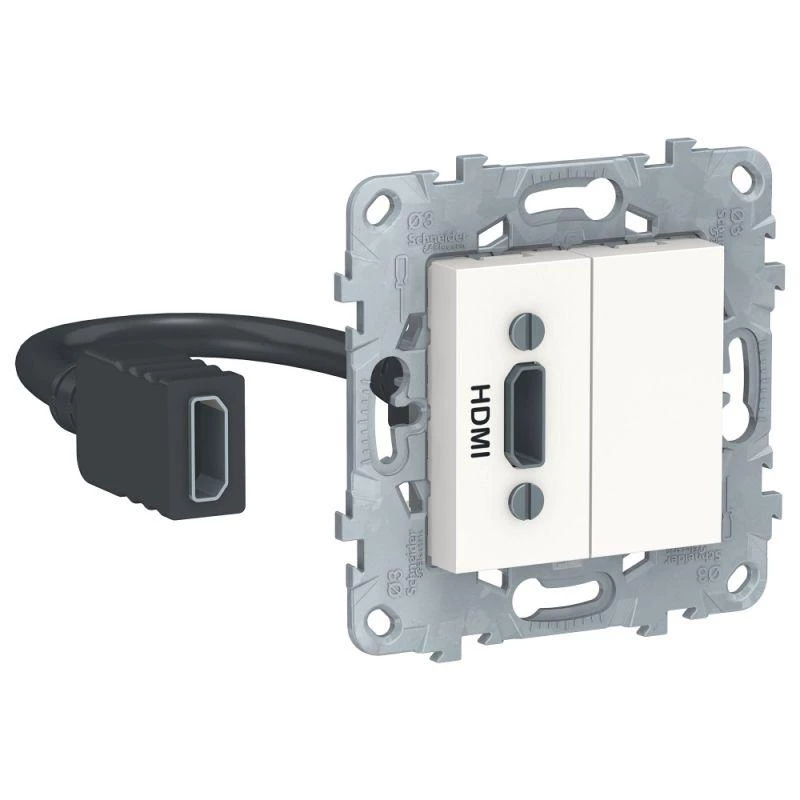 Schneider Electric Механизм розетки HDMI UNICA NEW бел. SchE NU543018