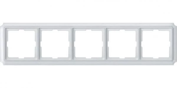 Schneider Electric Рамка 5-м Merten Antique бел. SchE MTN483519