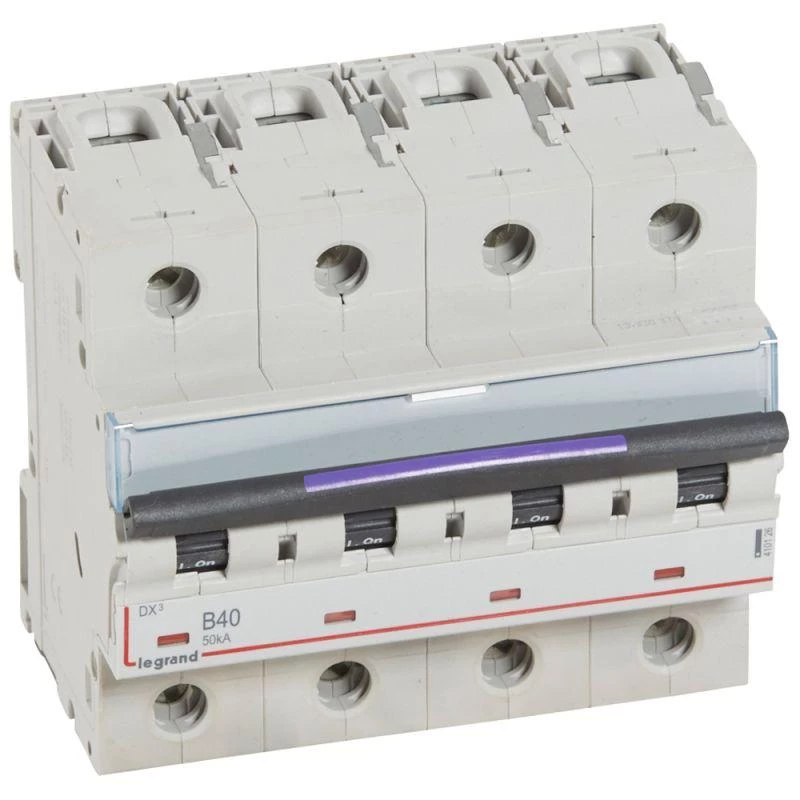 Legrand Выключатель автоматический модульный 4п B 40А 50кА DX3 Leg 410126