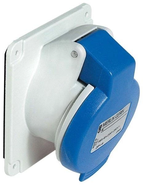 Schneider Electric Розетка СП угл. 32А 230В 2P+E винт. клеммы IP44 SchE PKF32F423