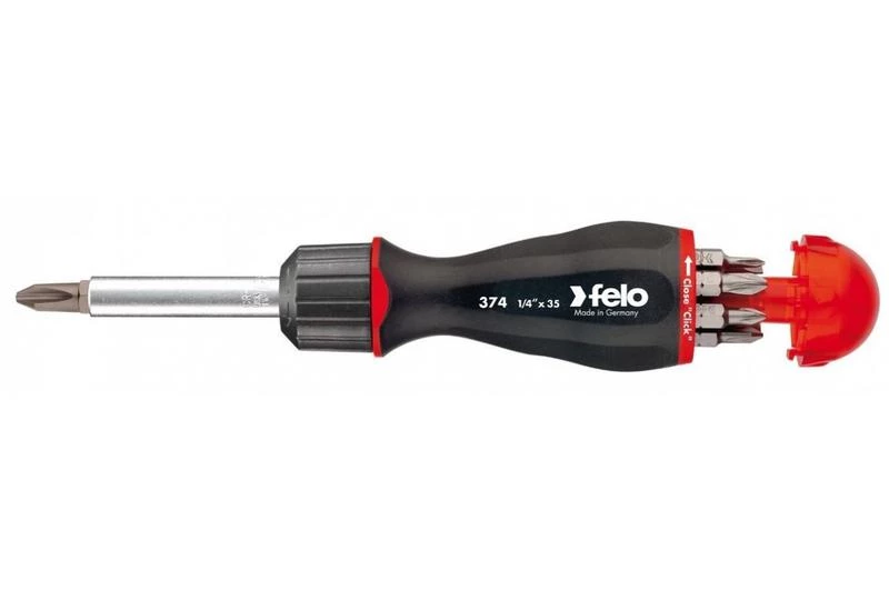 FELO Отвертка с реверсивным механизмом с набором бит (уп.8шт) Felo 37420405