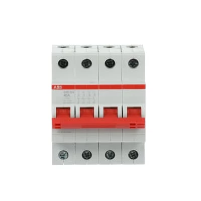 Рубильник 4п SHD204/40 рычаг красн. ABB 2CDD274111R0040