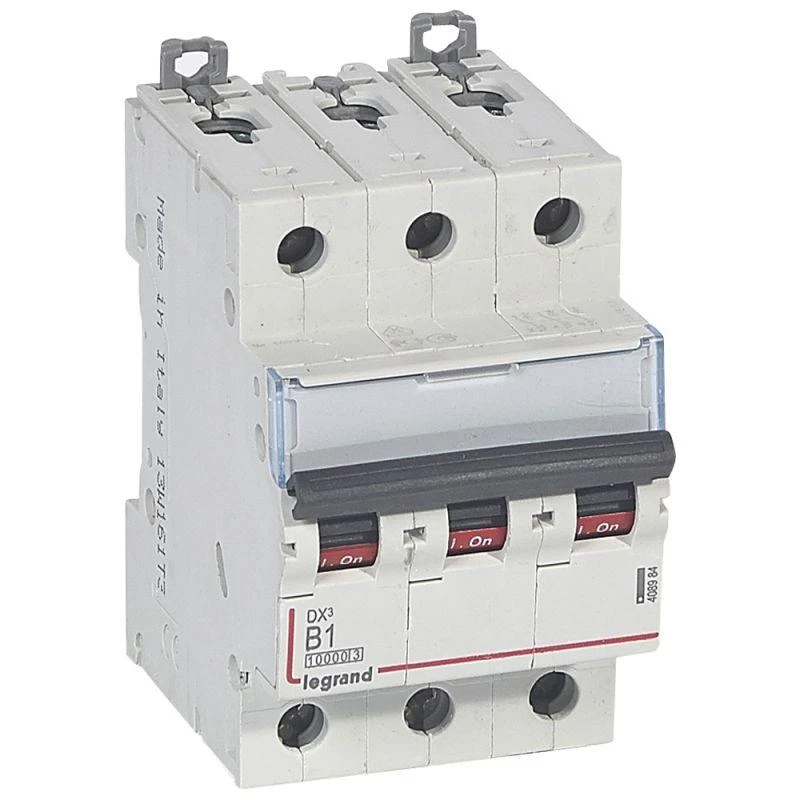 Legrand Выключатель автоматический модульный 3п B 1А 16кА DX3 10000 3мод. 400В Leg 408984