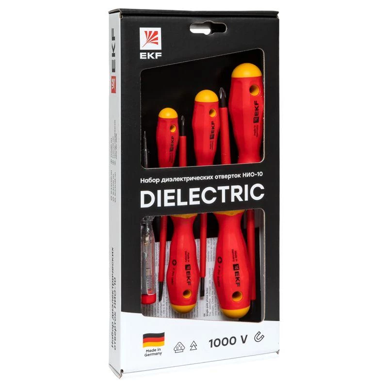 EKF Набор диэлектрических отверток НИО-10 Professional  ndo-10