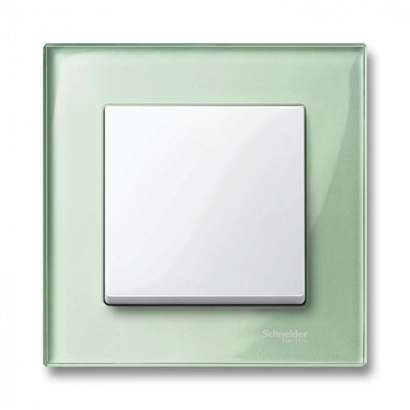 Schneider Electric Рамка 1-м Merten стекло изумруд SchE MTN404104