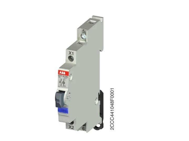 ABB Выключатель кнопочный подсвет. E217-16-10G голуб. 2CCA703164R0001