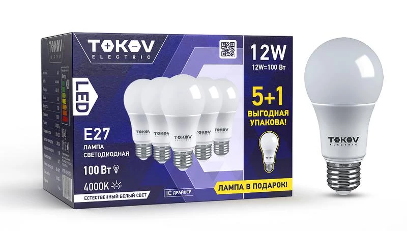 Фото TOKOV ELECTRIC Promo-A60-E27-12-4K