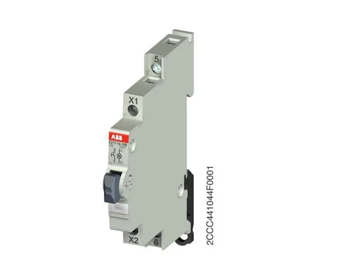 ABB Выключатель кнопочный подсвет. E217-16-10B220 бел.  2CCA703165R0001