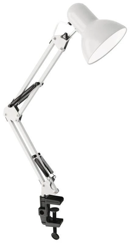 Ultraflash Светильник настольный UF-312P С01 230В 60Вт струбцина бел.  12894