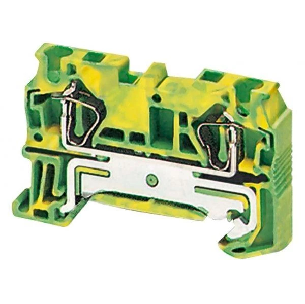 Schneider Electric Клеммник пружинный заземл. 4кв.мм 2 точки подкл. SchE NSYTRR42PE