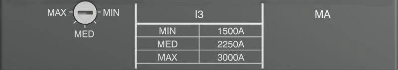 ABB Расцепитель защиты MA 100 Im=600...1400 XT2 3p  1SDA067294R1