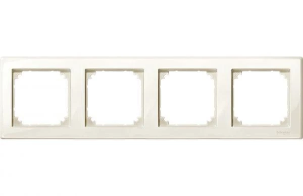 Schneider Electric Рамка 4-м Merten беж. SchE MTN478444