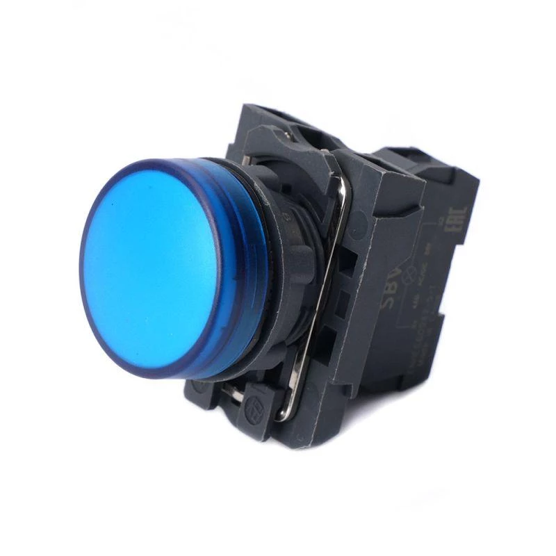 Systeme Electric Лампа светосигнальная SB5 d22мм 230-240В AC син. в сборе SE SB5AVM6