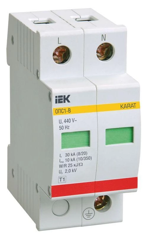 IEK Ограничитель перенапряжения ОПС1-B 2P KARAT  MOP20-2-B