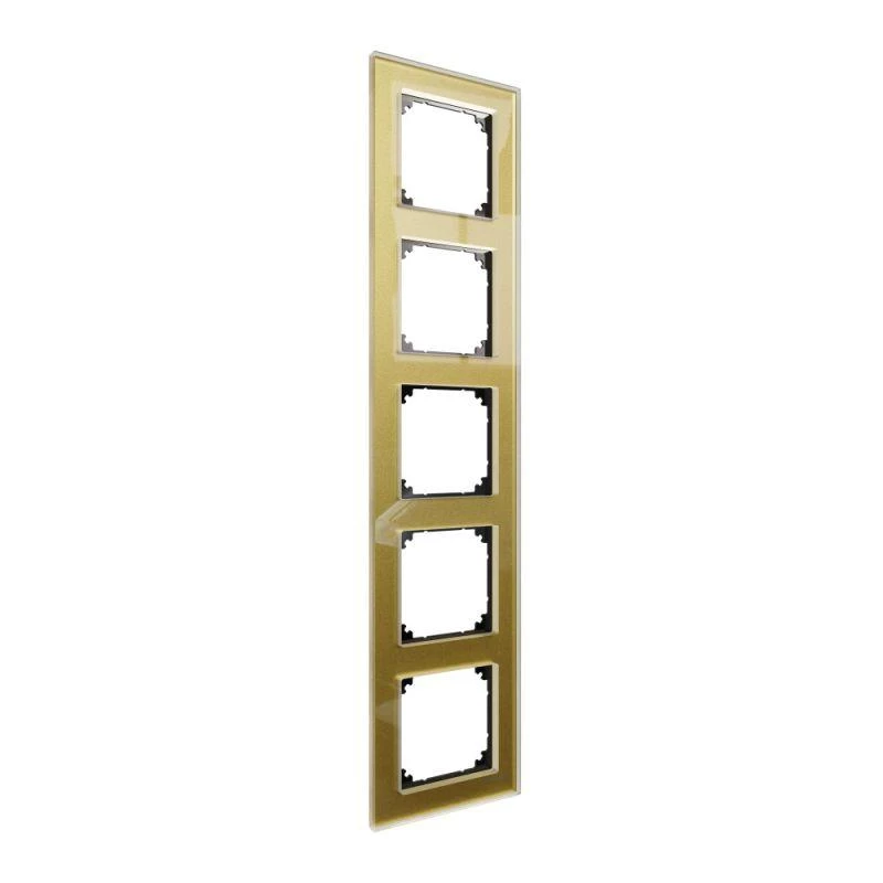 Schneider Electric Рамка 5-м MERTEN M-Elegance стеклянная зол. SM SchE MTN4050-3241