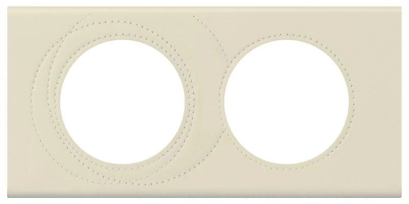 Legrand Рамка 2-м Celiane кожа макиато Leg 069432