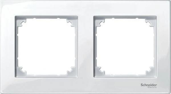 Schneider Electric Рамка 2-м Merten M-Plan бел. SchE MTN515219