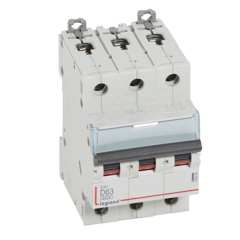 Legrand Выключатель автоматический модульный 3п D 63А 10кА DX3 6000 3мод. 400В Leg 408095