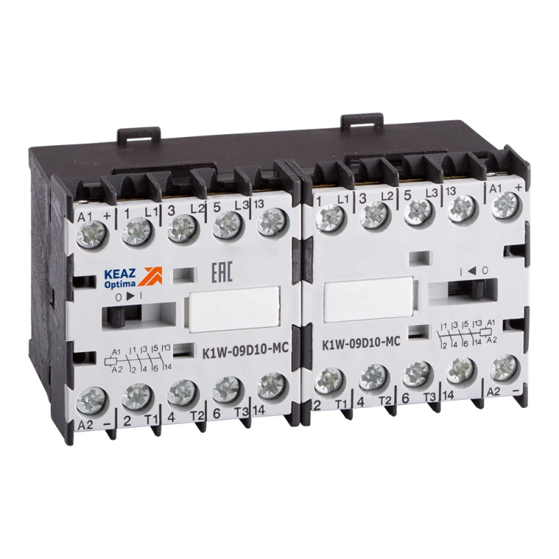 КЭАЗ Миниконтактор реверсивный OptiStart K1W 09D01 MC=24DC  117371
