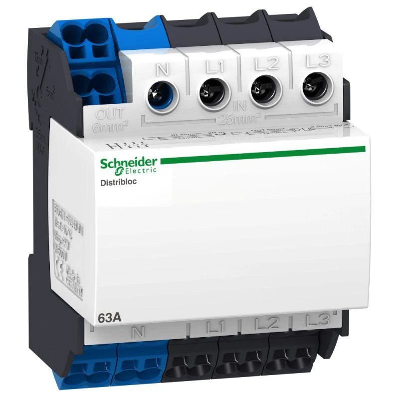 Schneider Electric Коробка распределительная DISTRIBLOC 63А ввод сверху SchE 04040