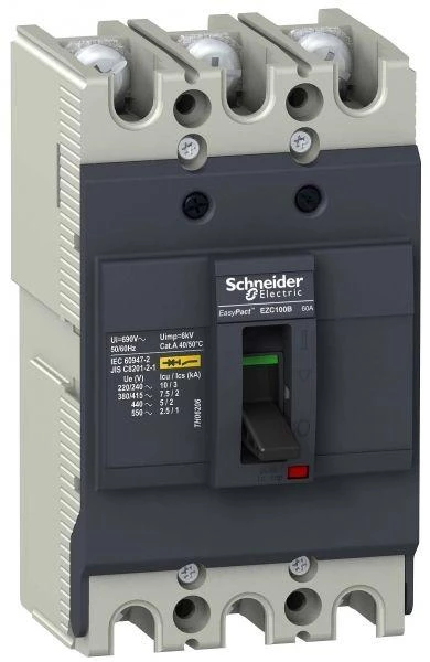 Schneider Electric Выключатель автоматический 3п 3т 40А 7.5кА 400В EZC100 SchE EZC100B3040
