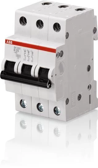 ABB Выключатель автоматический модульный 3п C 25А 6кА SH203 C 25  2CDS213001R0254