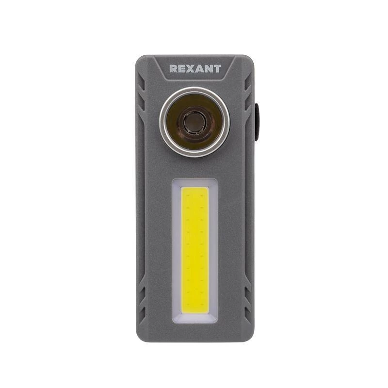 Rexant Фонарь универсальный рабочий направленный + заливающий свет поворотный угол 3хААА  75-710