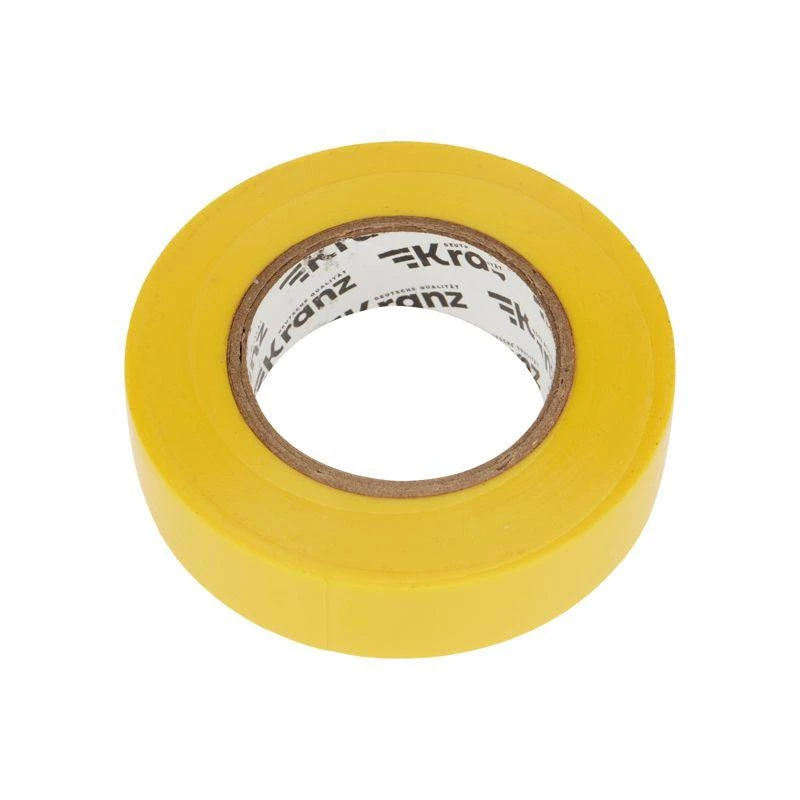 Kranz Изолента ПВХ 0.13х19мм 25м желт. (уп.5шт)  KR-09-2202