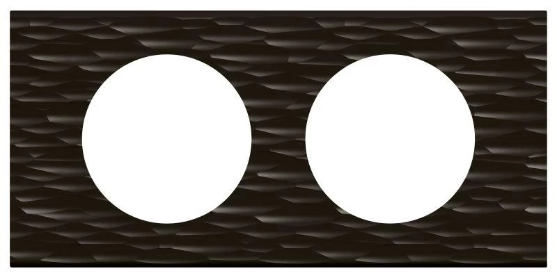 Legrand Рамка 2-м Celiane Corian черн. рифл. Leg 069022