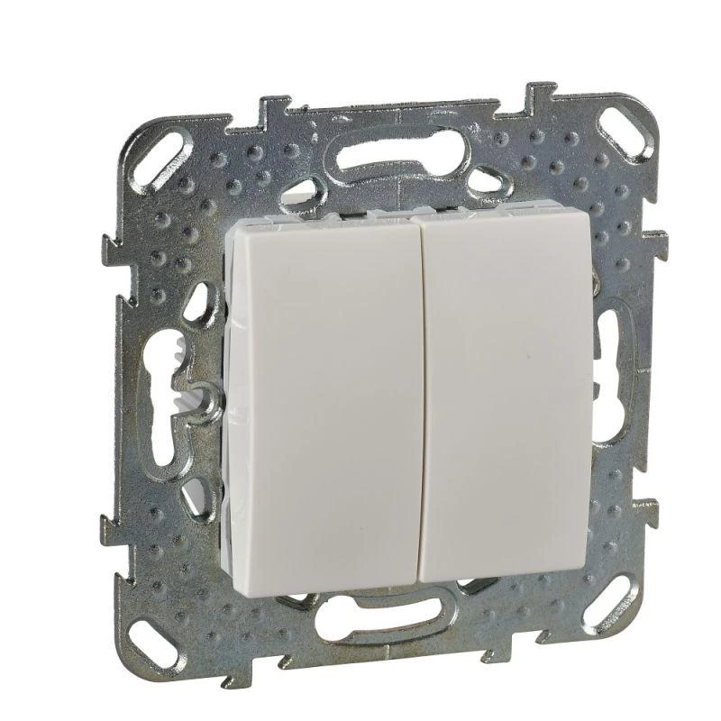 Schneider Electric Переключатель проходной 2-кл. СП Unica 10А IP20 (2х(сх. 6)) механизм беж. SchE MGU5.213.25ZD