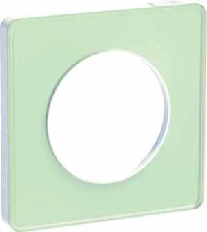 Schneider Electric Рамка 1-м Odace зел. лед SchE S52P802S