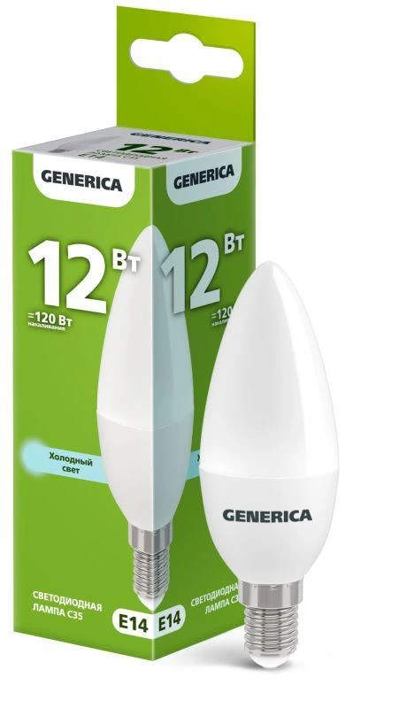 Фото GENERICA LL-C35-12-230-65-E14-G