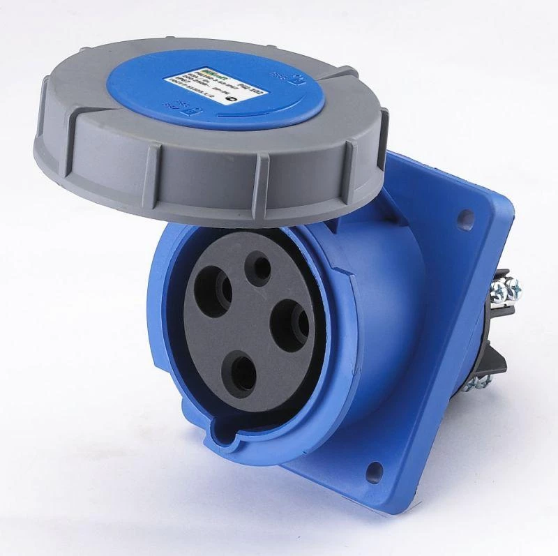 DEKraft Розетка щитовая СП 433 РЩ-102 63А 2P+PE 220В IP67  26056DEK