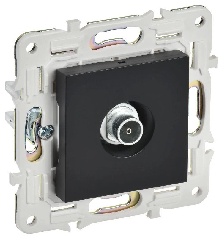 IEK Розетка TV оконечная SKANDY SK-A12Bl черн.  SK-A10-O-K02