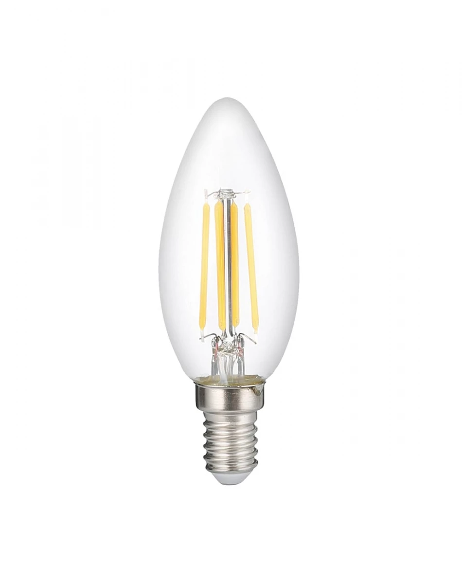 Лампа светодиодная филаментная PLED OMNI 6Вт C35 3000К тепл. бел. E14 230В/50Гц CL JazzWay 5020450