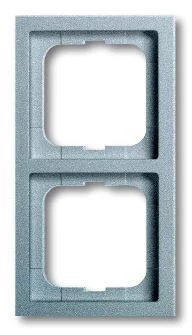ABB Рамка 2-м Solo/Future linear серебр./алюм.  2CKA001754A4530