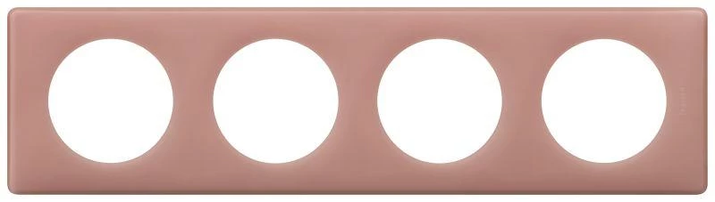 Legrand Рамка 4-м Celiane перкаль розе Leg 066764