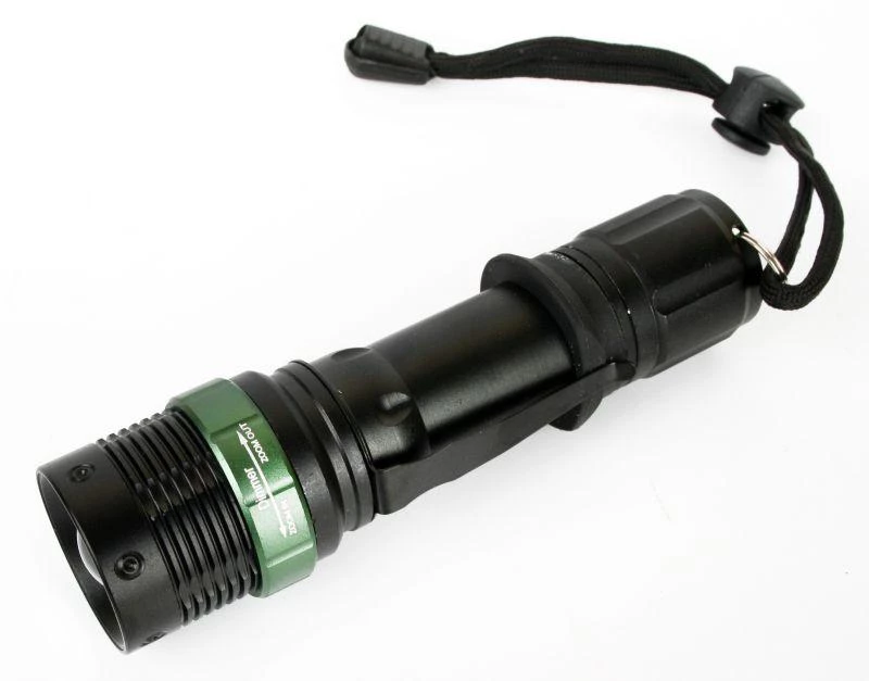 Ultraflash Фонарь аккумуляторный E142 CREE 3Вт фокус 3 режима 220В пластик. черн. (бокс)  12187