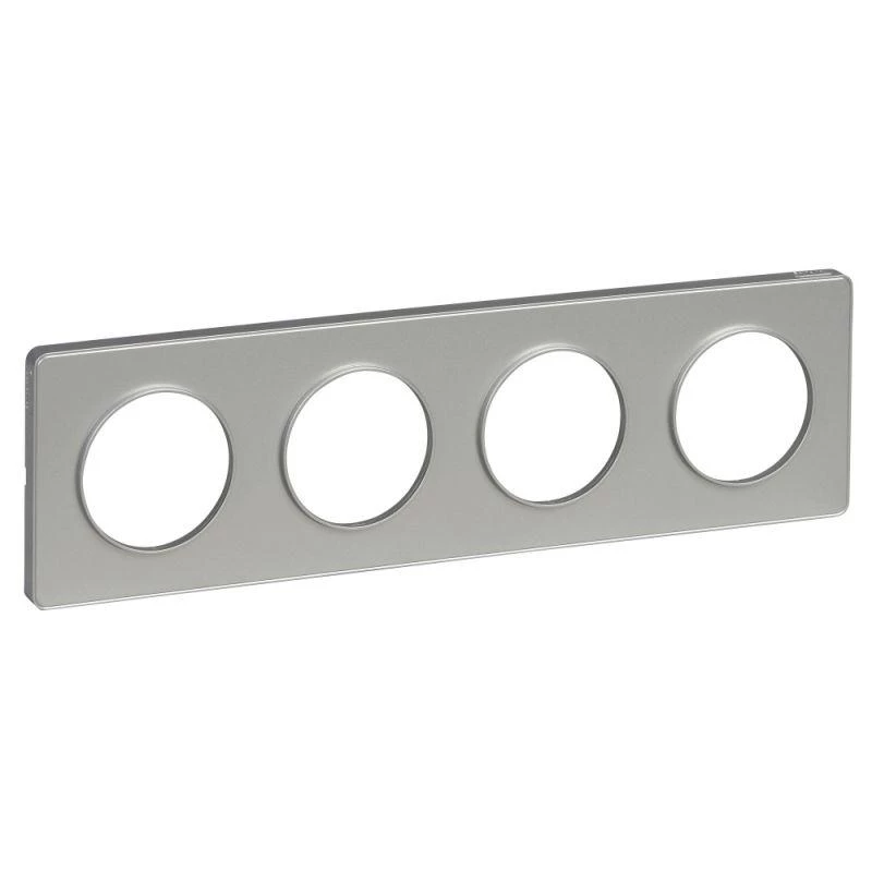 Schneider Electric Рамка 4-м Odace алюм. SchE S53P808