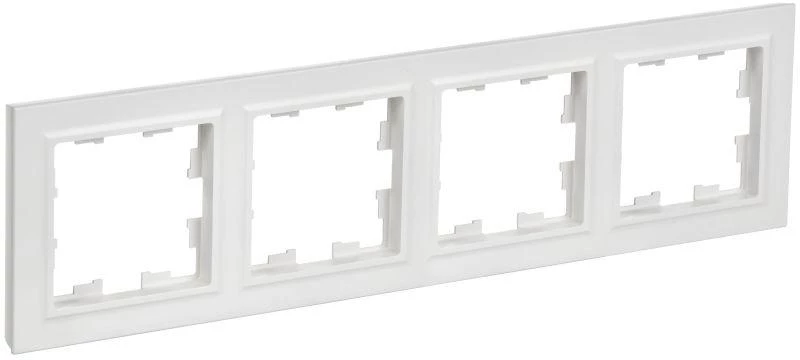 IEK Рамка 4-м BRITE РУ-4-БрАБ арктич. бел.  BR-M42-K91