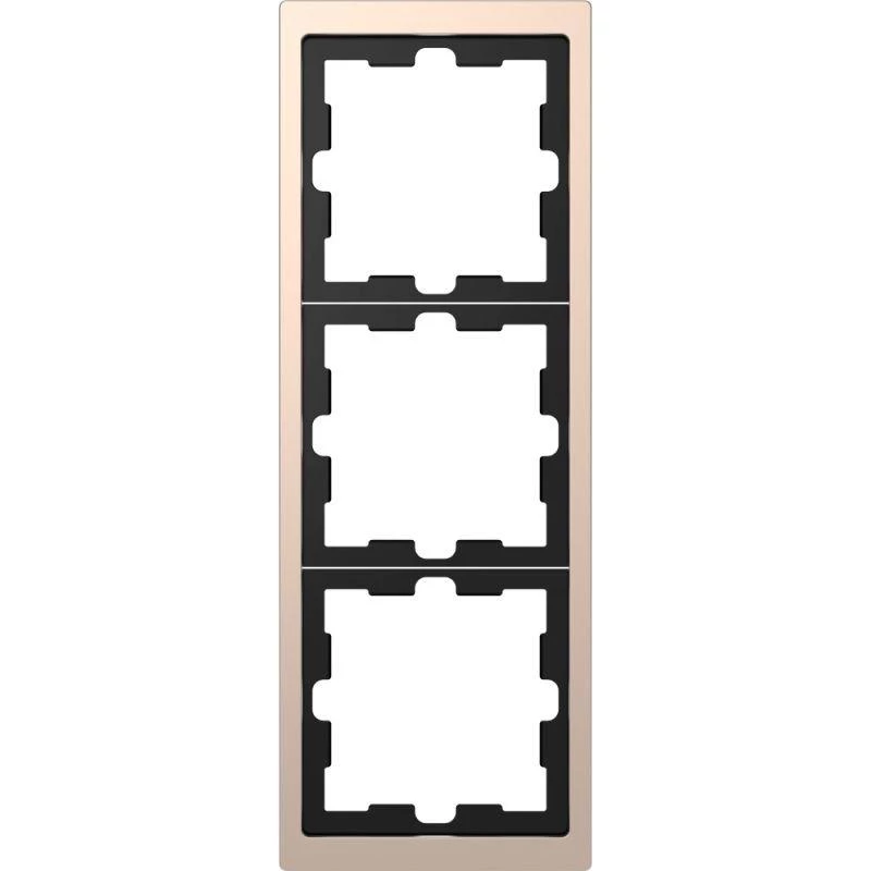 Schneider Electric Рамка 3-м Merten D-Life SD шампань SchE MTN4030-6551