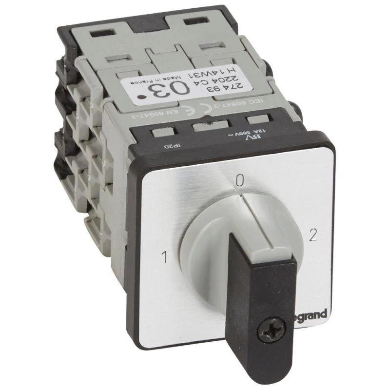Legrand Переключатель кулачковый 4п 16А с полож. "0" PR12 Leg 027493