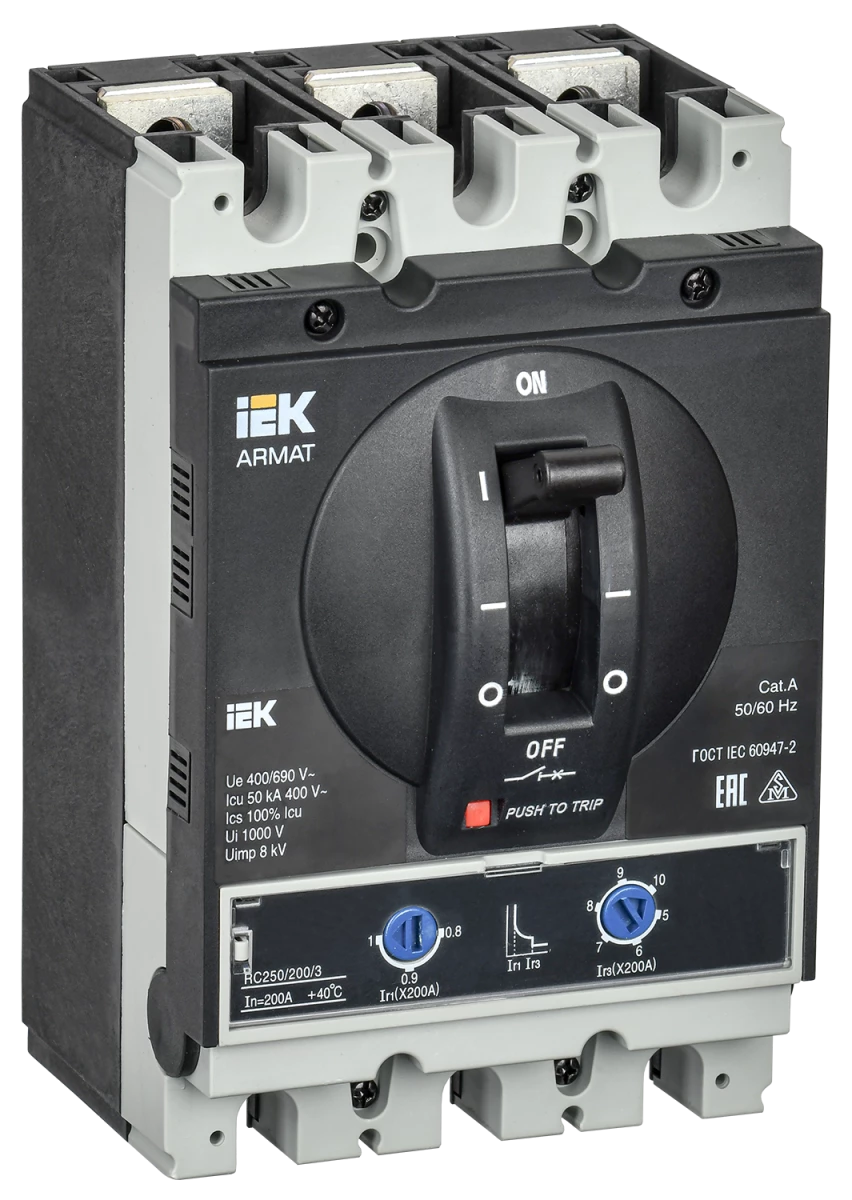 Фото IEK AR-MCCB-3G-050-0200A-ATUC