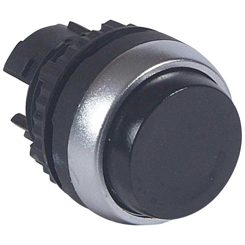 Legrand Головка для кнопки выступ. с пруж. возвр. d22мм черн. Osmoz Leg 023826