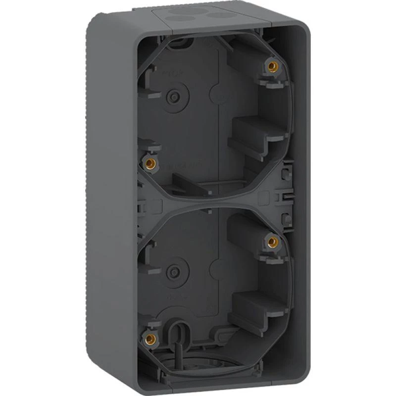 Schneider Electric Бокс 2-м ОП Mureva для вертик. монтажа IP55 антрацит SchE MUR37912