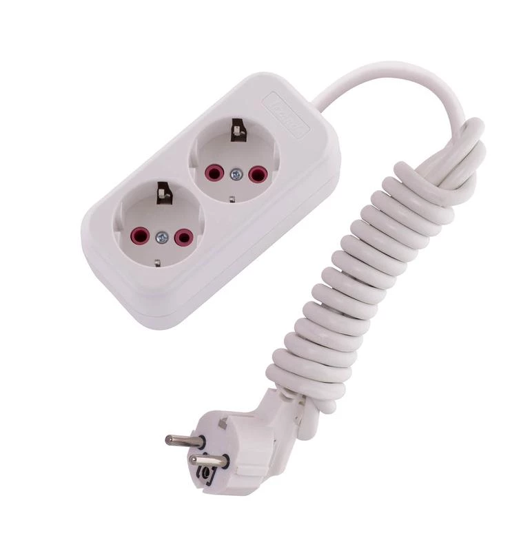 LEZARD Удлинитель 2х2м с заземл. 16А IP20 Lila 720-0202-201