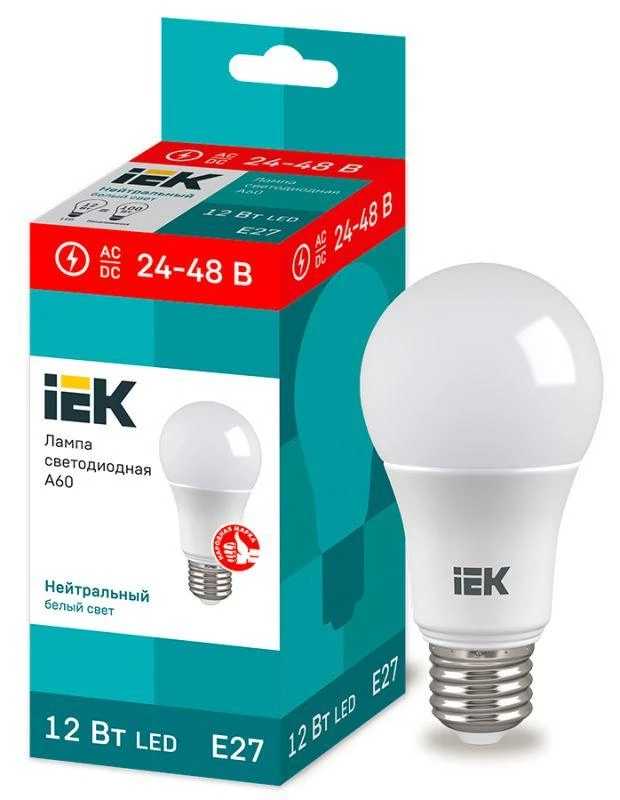 Фото IEK LLE-A60-12-24-48-40-E27