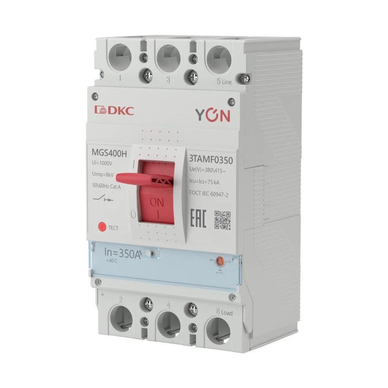 YON (группа DKC) Выключатель автоматический MGS400 3P 280-350A 75kA YON MGS400H-3TAMF0350