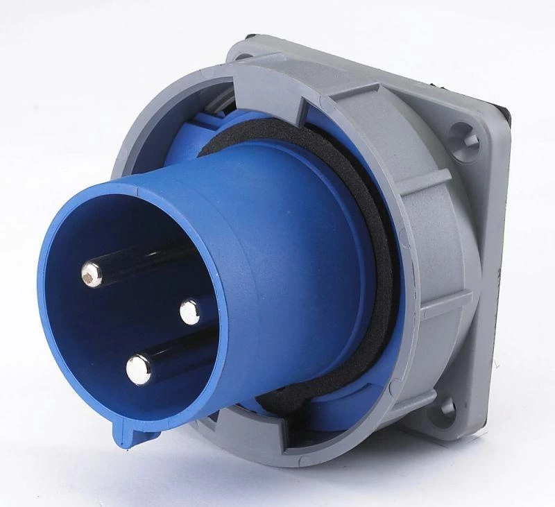 DEKraft Вилка щитовая 633 63А 2P+PE 220В IP67 ВЩ-102  26065DEK